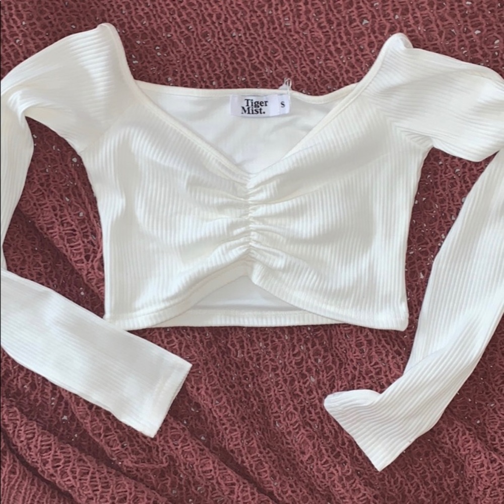 NWOT Tiger Mist Sweetheart Crop